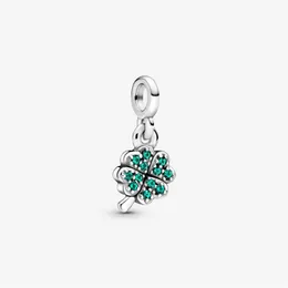 100 ٪ 925 Sterling Silver My Four Leaf Clover Mini Dangle Charm Fit Original Me Link Bracelet Fashion Jewelry Associory314p
