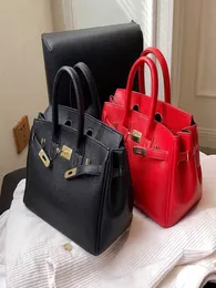 أعلى الأصلي H الأكياس الأكياس الجملة بالجملة بالجملة Ln Red Bag 2024 New Big Womens Fashion Mode