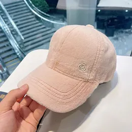 Ball Caps m Çok yönlü beyzbol şapkası sıcak harmanlanmış kadın saç sonbahar kış tüm maç peluş şapkalar yüz büyük gorros için uygun