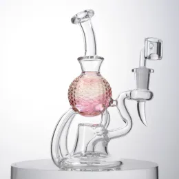 Pembe Beach Ball Heady Cam Bongs Baharalı Bong Duş Başlık Petrol Teçhizatları Dab Rig 14mm Ortak Su Boruları Banger XL-2242 LL