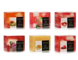 Papaya Apple Cherry Fruit Handmade tvåloljekontroll Fuktig essentiell hudvård rengöring Bath8667647