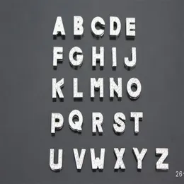 130 pçs / lote 8mm A-Z strass completos bling letras de slides DIY acessórios do alfabeto apto para 8mm pulseira de couro269F
