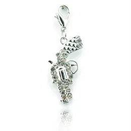 Neue Ankunft Mode Exquisite Legierung Strass Min Gun DIY Stil Charms Anhänger Schmuck Accessories282E