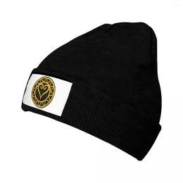 Berets Yellow Hearts Bonnet Hats Role Play Games Knit Hat Men Women Unisex Hip Hop Head Wrap Beanie Autumn Kpop Design Caps