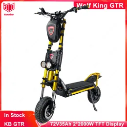 Kaabo Wolf King GTR 72V 35Ah Abnehmbarer tragbarer Akku Doppelmotor 2000W*2 Einstellbar vorne hinten 12-Zoll-Federung Reifen Kaabo Wolf King GTR