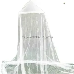 Crib Netting 4 Colors Summer Elgant Hung Dome Mosquito Net for Double Bed Summer Polyester Mesh Fabric غرفة نوم المنزل البالغين معلقة ديكور Q231205