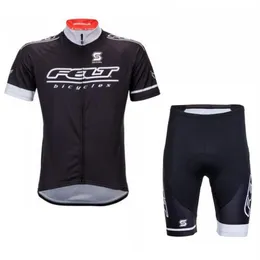FELT Team Radfahren Jersey Anzug Kurzarm Shirt Trägerhose Sets Männer Sommer atmungsaktive Mountainbike Kleidung tragen 3D Gel Pad H1320U