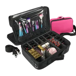 Kosmetisk väska resor makeup arrangör kosmetikpåse påsar sminkar påsar maleta de maquiagem profisional toalettartikar bag217s