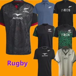 23 24 alla super rugby tröjor #black New Jersey Zealand Fashion Sevens 22 23 24 Rugby Vest Shirt Polo Maillot Camiseta Maglia Tops 89896