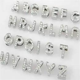 Hele 10mm 130 stuks veel A-Z volledige steentjes Slide letters DIY Alfabet Charm Accessoires geschikt voor 10mm huisdier kraag sleutelhangers234p