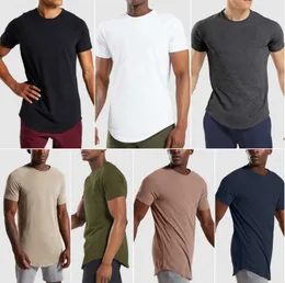 LL Mens T-Shirts Tops Gym Clothing Summer Exercise Fitness Wear Sportwear Running Loose Short Sleeve Shirts Fashionable clothes Zxde