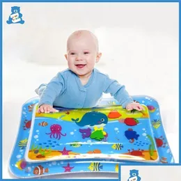 Baby Rugs Playmats Summer Inflatable Water Play Mat For Children Early Education Toys Marine Life Carpet Safety Cushion Ice Gifts Drop Dhc3P