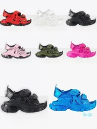 New Paris Mens Womens Designer Track Sandals Fashion Casual Shoes Slippers Slide shoe for men women Thick bottom beach s7244565
