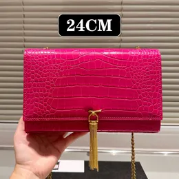 Omuz Çantası Tasarımcı Siyah Crossbody Bag Tasarımcı Çanta Lüksler Çanta Çantalar Tasarımcı Kadın Çantalar Sling ile küçük flep çanta