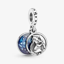 Charm-Anhänger aus 100 % 925er-Sterlingsilber, niedlicher Elefant, süße Träume, baumelnd, passend für originale europäische Charms-Armbänder, modischer Hochzeitsschmuck, Acc3134