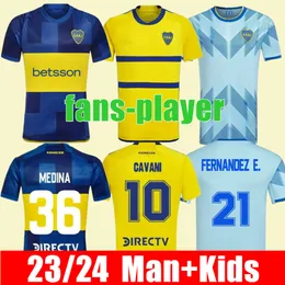 2023 2024 Boca Juniors Soccer Jerseys Villa Salvio Men hem borta Benedetto Salvio Camisa de Futebol 23 24 Fotbollskjorta Tevez Carlitos Marcos Rojo Vazquez