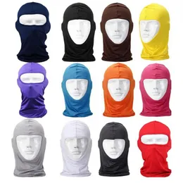 Yeni Klasik Lycra Ski Yüz Maske Bisiklet Bisiklet CS Spor Futbol Maskesi Balaclava Head Band Headgear Cadılar Bayramı Yüz #2A2816