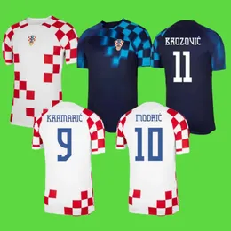 2022 كأس العالم لكرة القدم جيرسي 22/23 الصفحة الرئيسية 10 مودريك 7 Brekalo #4 Perisic Shirt Away #11 Brozovic #9 Kramaric #18 Rebic #17Mandzukic National