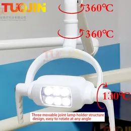 Altro Igiene Orale 6 LED Lampada Dentale Sensore di Induzione Interruttore Manuale Luce Per Poltrona Attrezzatura Denti 231204