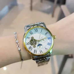 Tasarımcı Deri Kayış Erkekler Montre de Luxe Homme Yeni En Çok Satan Ürünler Moda Mekanik Otomatik Saat Gündüzü Ay Faz Hareketi