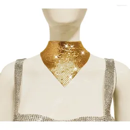 Scarves Cool Women Model Show Collar With Sequins Outdoor Decorative DXAA