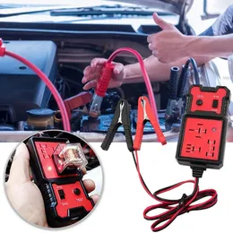 Car Relay Tester With Battery Clips And Electronic Automotive LED Display Alternator Analyzer Diagnostic Tool
