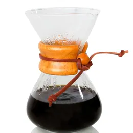 Cafeteiras estilo clássico vidro transparente CHEMEX Brewer Manual Maker para 1 3 pessoas 400ml 231205