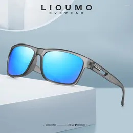 Sunglasses LIOUMO Luxury For Men Polarized Sun Glasses Women Top Quality Blue Mirror Driving Pochromic Gafas De Sol