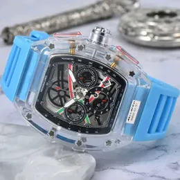 Richar Milles horloge Zwitserse automatische horloges Milles Richars Fashion transparant volledig zespins tweede studentenpolshorloge