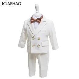 Kläder sätter barn som dopkläder för pojkar barn formell outfit baby pojke dop kostym elegant kvällsfest 231204