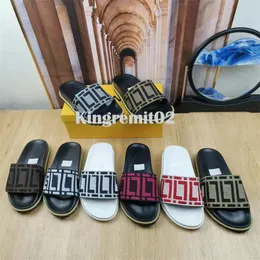 Designer Slippers Men Sandels Rubber Platform Slide Woman Leather Slippers Flip Flops Slide Men Alphabetic Print Slides Summer Beach Slipper