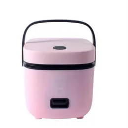 1 2L Mini elektrischer Reiskocher 2 Schichten Heizdampfgarer Multifunktionsmahlzeit Kochtopf 1-2 Personen Lunchbox277W
