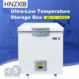 HNZXIB -86 Derece Ultra Düşük Sıcaklık Dondurucu 28L Laboratuvarı Derin Dondurucu Örnekler Laboratuvar Kriyojenik Dondurucu