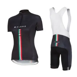 Women's Milano Italy Pro Team Cycling Jersey Ropa Ciclismo Set Ulelerkleding Vrouw Sets Zomer 2022 Cuissard Velo Pro Avec Gel240v