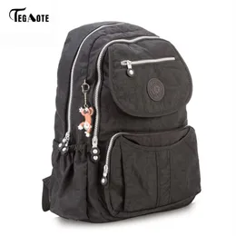 Tegaote Classic Big School Plecak dla nastoletnich dziewcząt Mochila żeńskie plecaki kobiety solidne słynne nylonowe laptop Bud 21268S