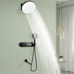 Mocowanie ścienne 320*320 mm deszczowy system prysznicowy Ukryty panel Waterfall Thermostatic LED Digital Shower Sets