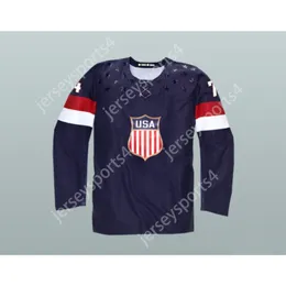 Anpassad T.J. Oshie 74 USA National Team Hockey Jersey New Top Stitched S-6XL