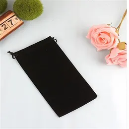 Velvet Drawstring Pouch 8x17cm 8x22cm pack of 50 Pen Hair Makup Jewelry Gift Packaing Bag315h