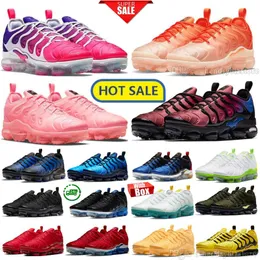 Plus Vapors Running Shoes Bubblegum Pink Purple Gradient Gold Black Triple White Chromes Cedar Miami Nights Burgundy Cherry Bone Blue Olive Green Sneakers Trainers