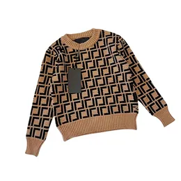 Sonbahar ve Kış Yeni Çocuklar Klasik Buttleneck Sweater Uzun Kollu Örgü Yeni Boş Zaman Dış Ticaret Moda Fan Giyim Boyutu 90-150cm H9