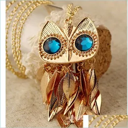 Pendant Necklaces Necklace Pendants Style Vintage Men Women Beautifly Fashion Accessories Owl Chains Drop Delivery Jewelry Dhy9R