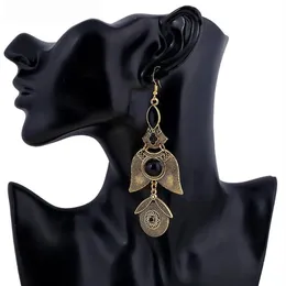 Dangle Earrings & Chandelier 2023 Brand Boho Gold Color Big Gem Crystal Gypsy Ethnic Drop Vintage Long Tassels For Women Jewelry247E