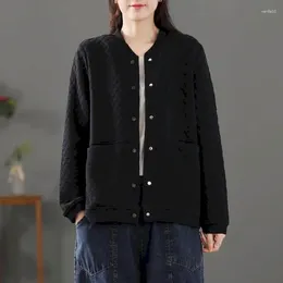 Women's Jackets For Women Korean Fashion Oversized Baseball Rhombic Cardigans Long Sleeved Coats Loose Autumn Clothing