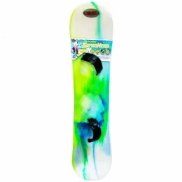 Sanki snowboardowe snowboardowe 107 cm - tablica startowa z regulowanymi wiązaniami opakowania - srebrny 231120