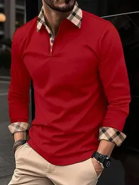 남성용 폴로 가을 아프리카 인쇄 긴 슬리브 폴로 셔츠 남성 캐주얼 레트로 민족 의류 유럽 크기 S-3XL 231205