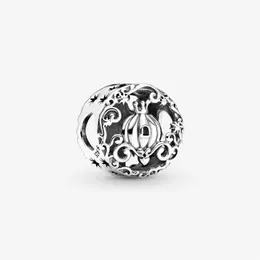 Nowe przybycie urok 925 Sterling Srebrna Princess Midnight Pumpkin Charm Fit Fit European Charm Bransoletę Masowa Biżuteria Dostęp 2659