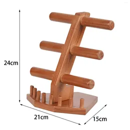 Jewelry Pouches Wooden Bracelet Holder Display Stand For Selling Home