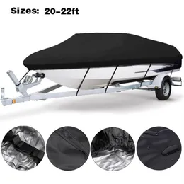 Inflatable Floats & Tubes Yacht Boat Cover 20-22FT Barco Anti-UV Waterproof Heavy Duty 210D Cloth Marine Trailerable Canvas Access2473