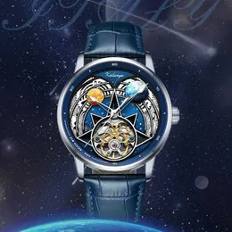 2023 neue, beliebte Herren-Armbanduhr der Starry Sky-Serie mit wasserdichtem Stahlband, vollautomatisch und mechanisch