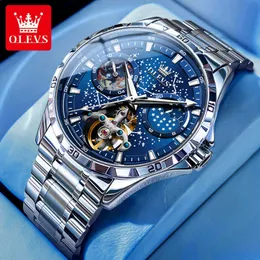 designer watch watches Celebrity endorsement of the Oulishi brand fashionable starry sky fully automatic mechanical men's business hollowed out waterproof